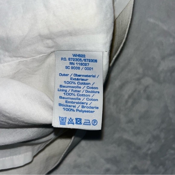 BODEN Black White Sheath Dress Sleeveless Sz US 6R Embroidered Designs Cotton - Picture 6 of 11